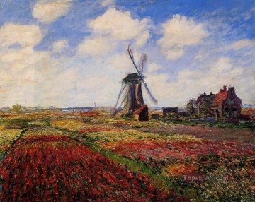  Field Art - Field of Tulips in Holland Claude Monet